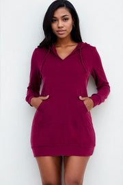 French Terry Hoodie Dress