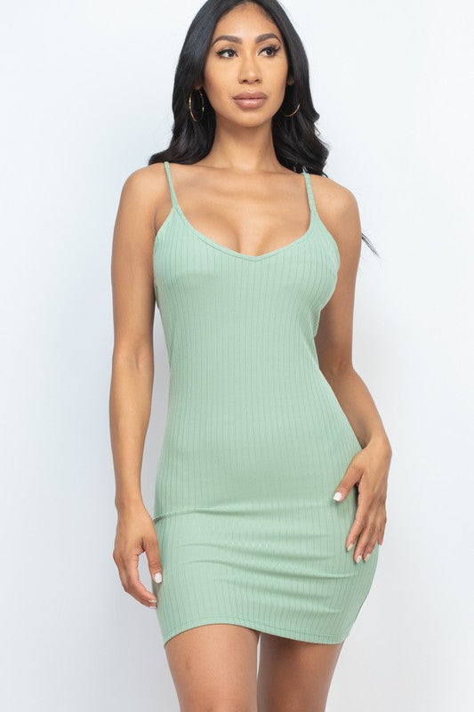 Sleeveless Cami Bodycon Mini Dress