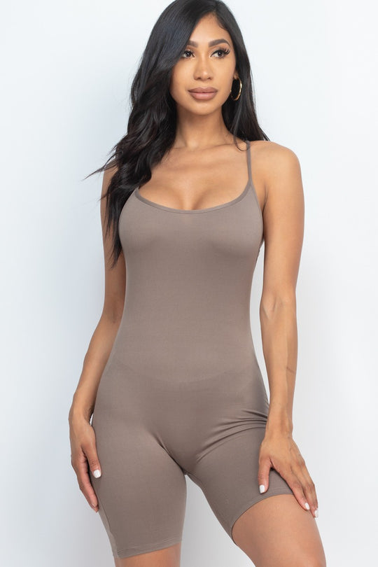 Crossback Bodycon Romper