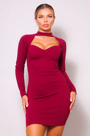 BIND ME CLOSER CUTOUT MINI DRESS