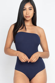 Tube Top Ribbed Bodysuit