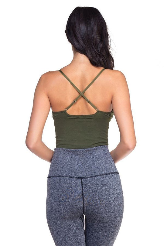 Seamless Padded Basic Crop Top