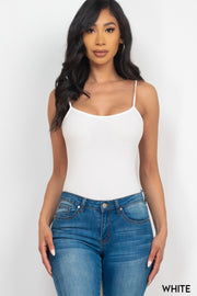 Ribbed Cami sexy bodycon sleeveless Bodysuit