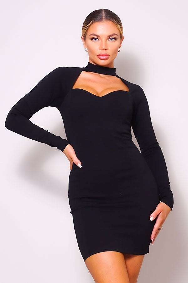 BIND ME CLOSER CUTOUT MINI DRESS