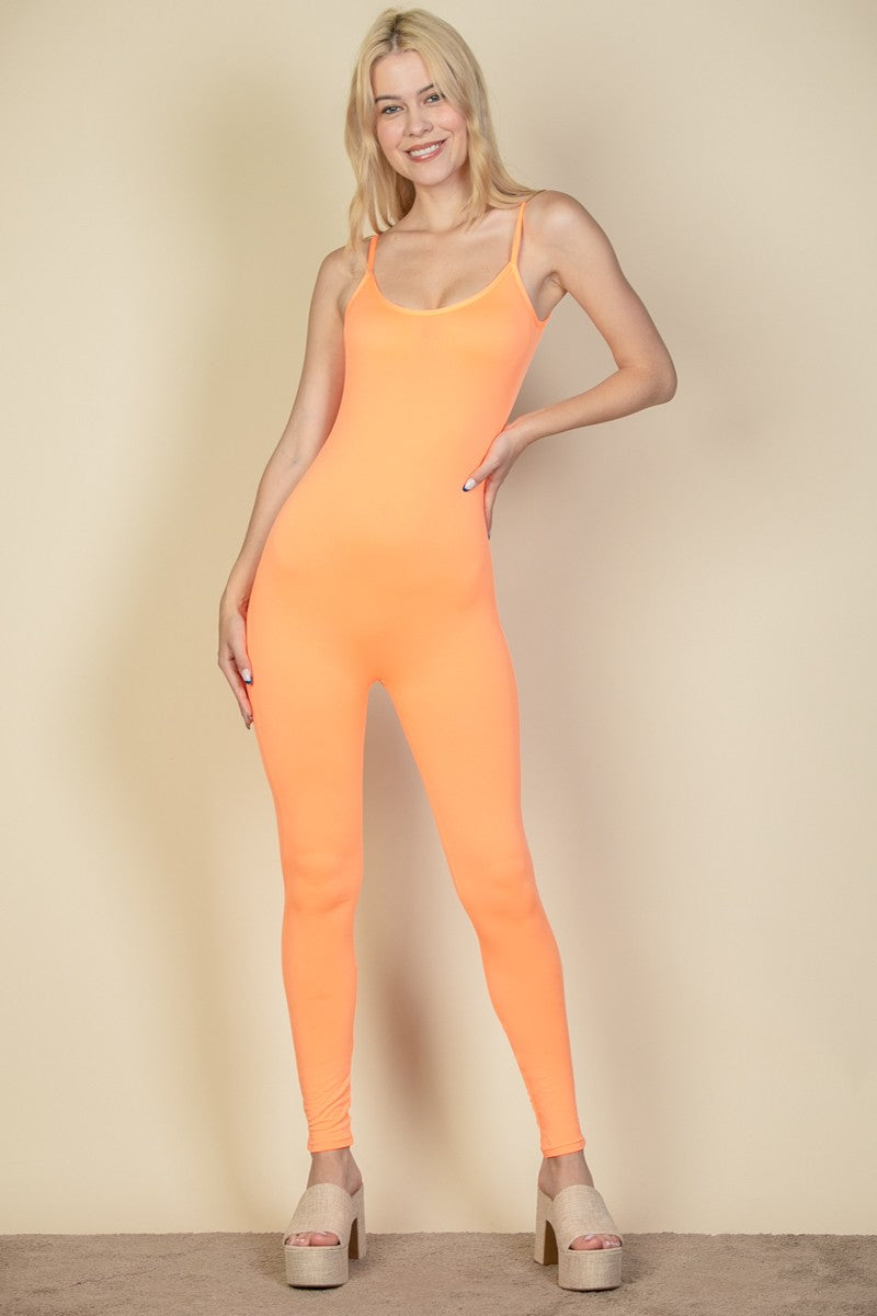 Solid Bodycon Cami Jumpsuit