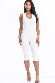 Racer Back Capri Jumpsuit