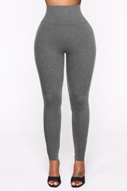 4 WAY STRETCH KNIT HIGH WAIST LEGGINGS