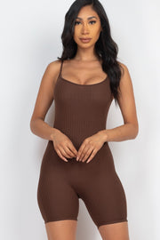 Ribbed Bodycon Romper