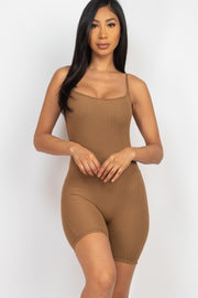 Ribbed Bodycon Romper