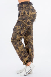 High Waist Utility Pocket Joggers