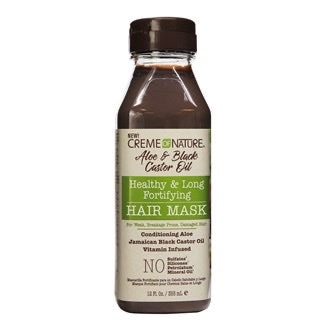 CREME OF NATURE Aloe & Black Castor Oil Healthy & Long Fortifying Hair Mask (12oz)