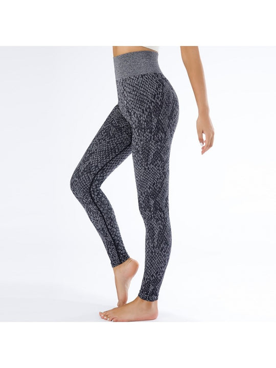 Snake Print High Waist  Leggings