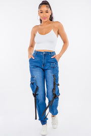 High Waist Cargo Style Joggers