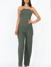 Empowering Wide Legged Sleeveless Solid Coloured Jumpsuits