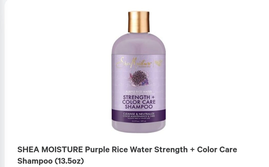 Shea Moisture Purple Rice Water Strength + Colour Care Shampoo