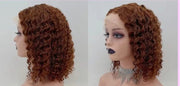 T1B/30 Mink 100% Human Hair Bob Wig 13x4 Transparent Lace 150% Density