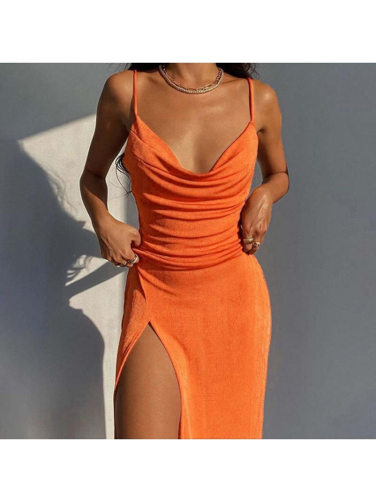 Lovers Quarrels Sexy Sleeveless Long Split Dress