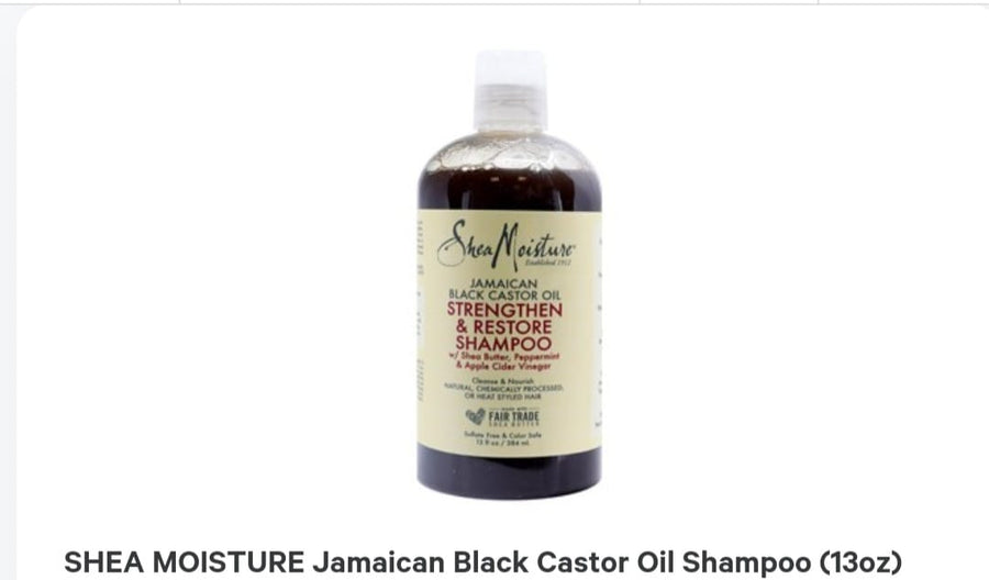 Shea Moisture Black Castor Oil Strengthening And Restoring Shampoo
