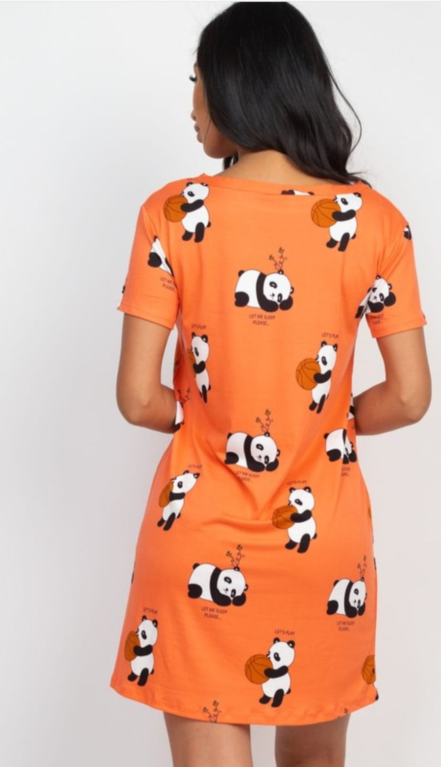 Animal Print Short Sleeve Comfy Dress