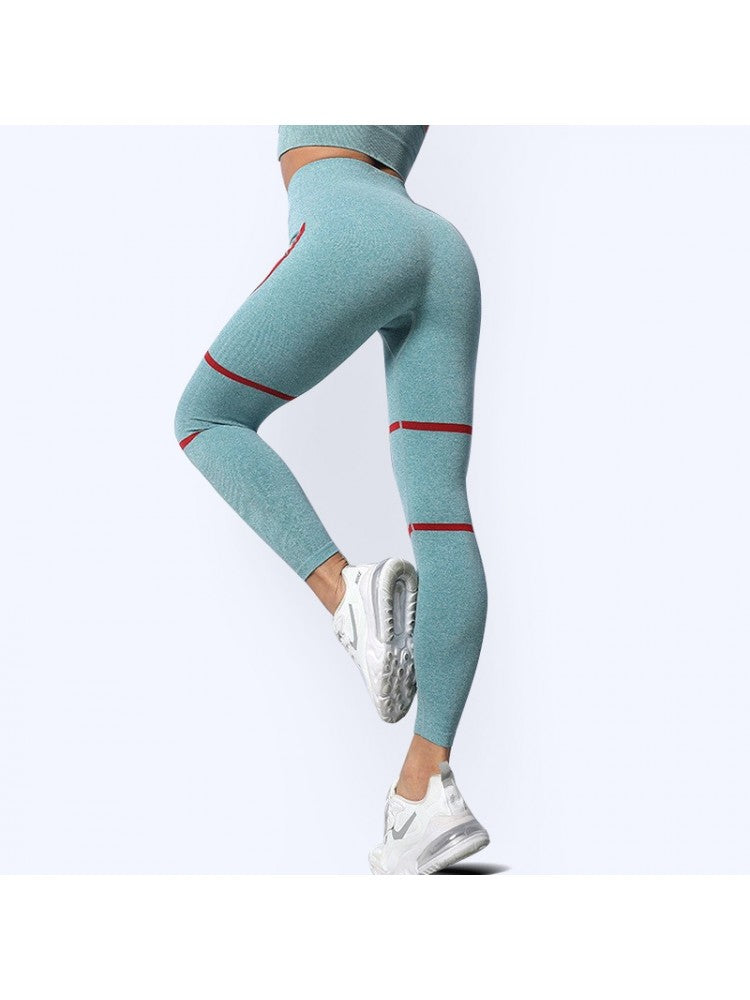 Pure Color Butt Lifting High Waist Leggings