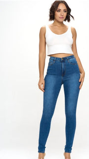 High Waisted Skinny Jean 5 pocket Jeans