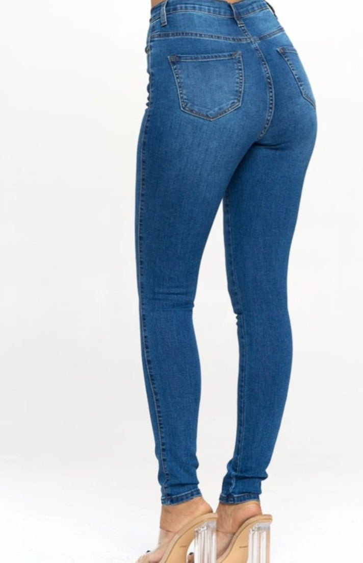 High Waisted Skinny Jean 5 pocket Jeans