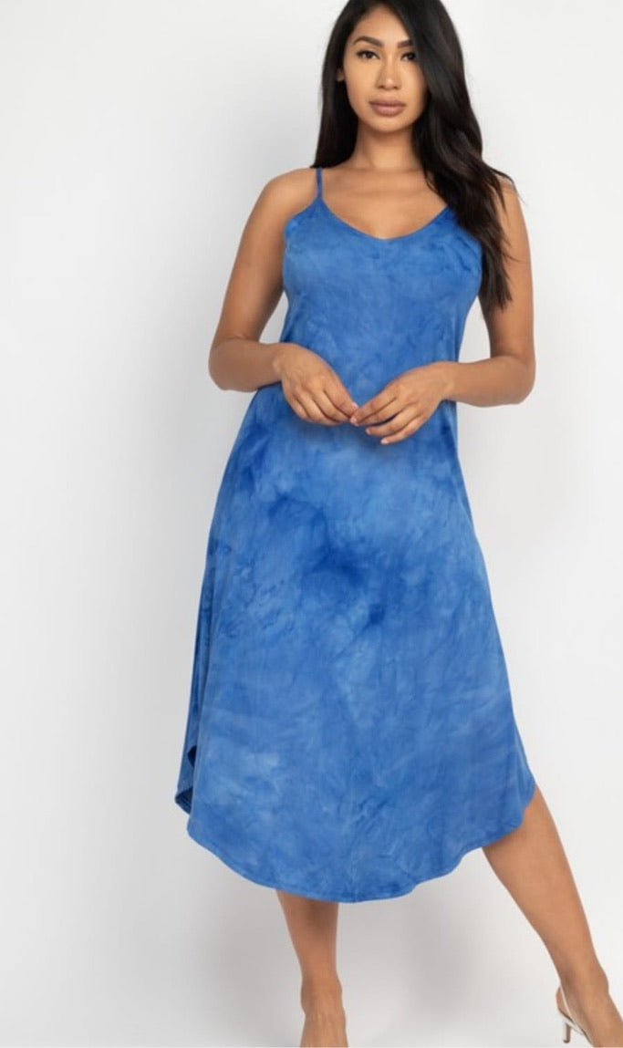 Tie-dye Round Hem Dresses