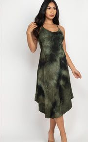 Tie-dye Round Hem Dresses