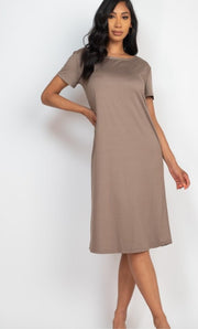 Short Sleeve Lounge Oversize Shirt Dress