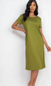 Short Sleeve Lounge Oversize Shirt Dress