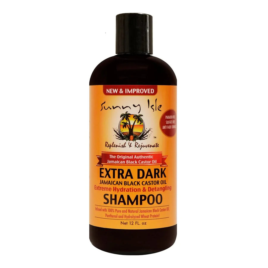 SUNNY ISLE Jamaican Black Castor Oil Shampoo [Extra Dark] (12oz)