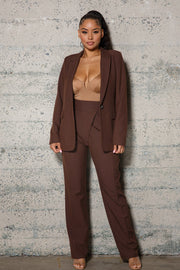 WOVEN JACKET AND PANTS SUITS