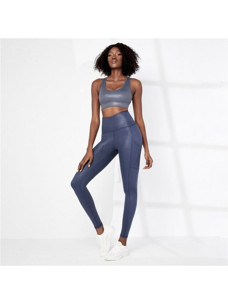 Solid High-waisted Fitness Yoga Pants