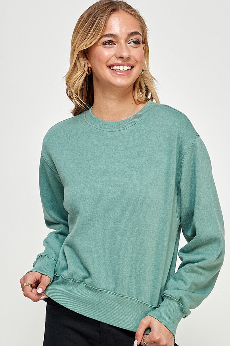 FLEECE BASIC SWEATSHIRTS