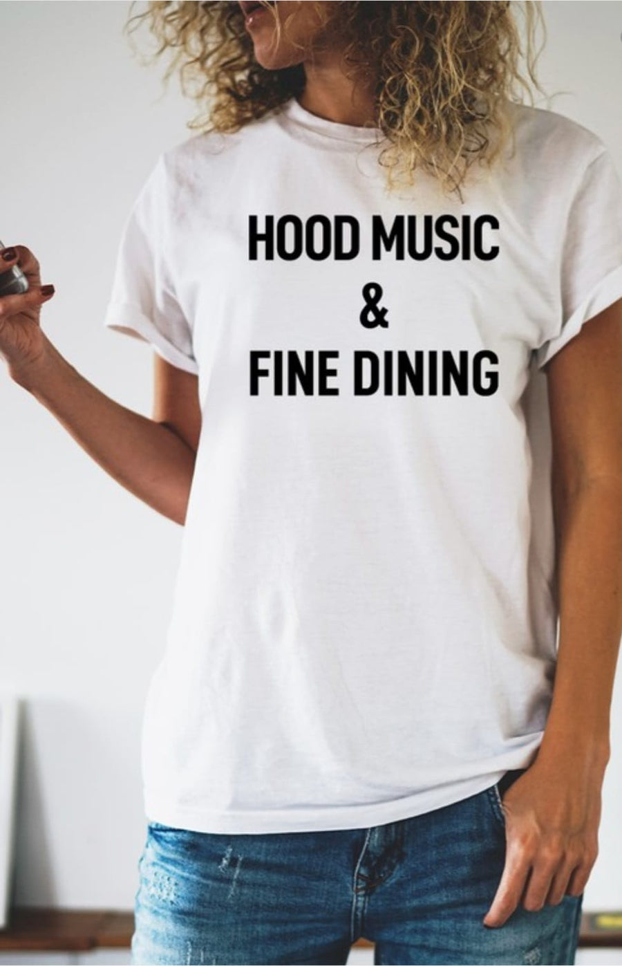 Hood Music And Fine Dining Graphic Tee