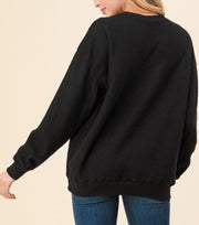 Polar Fleece Black Sweater