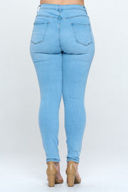 High Waist Super Stretch Basic Skinny Jeans