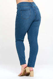 High Waist Super Stretch Basic Skinny Jeans