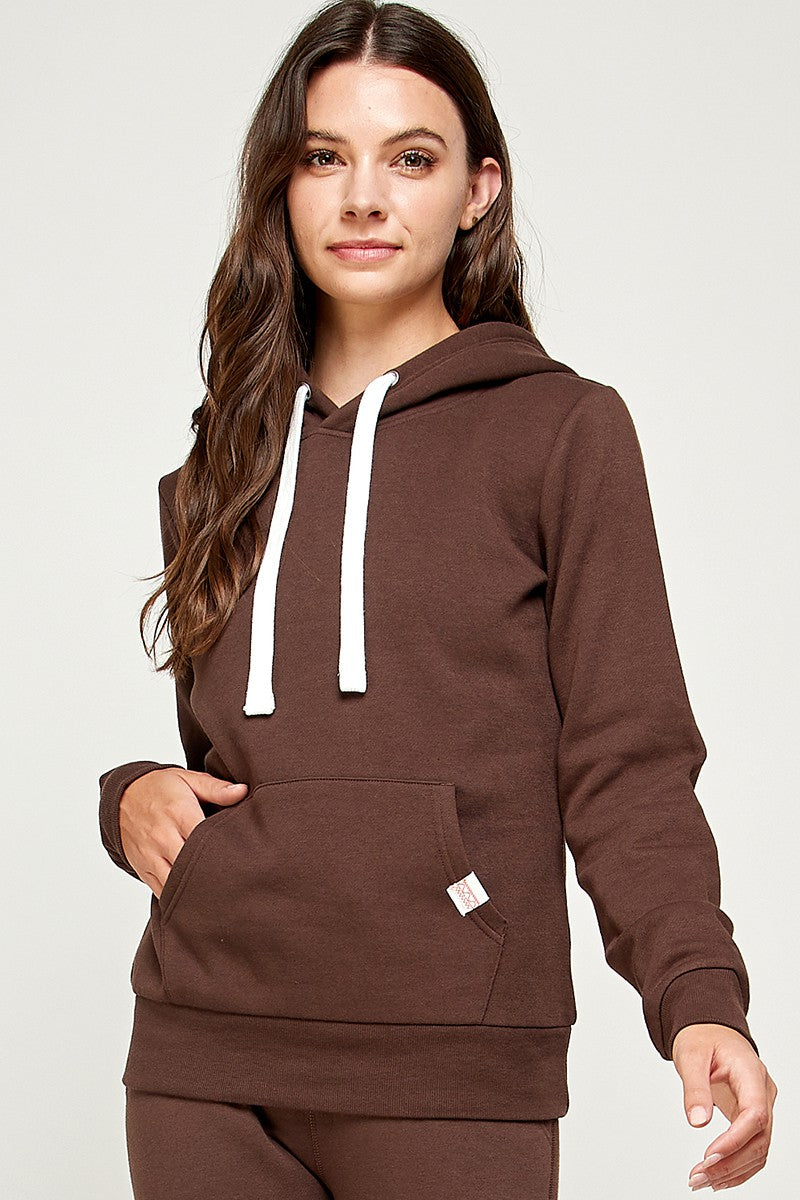 BASIC FLEECE PULLOVER HOODIES