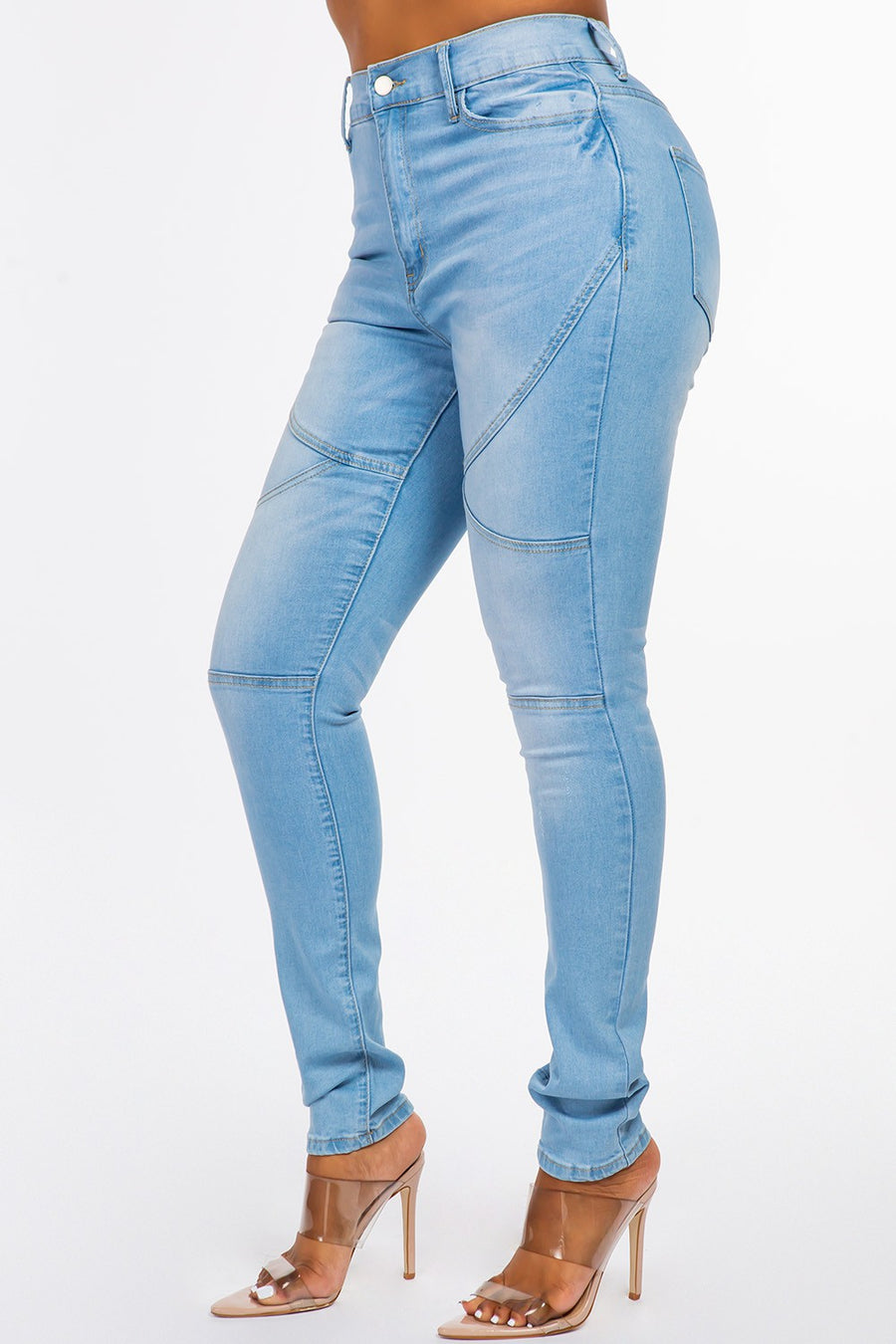 Seamed High Waisted Skinny Jeans