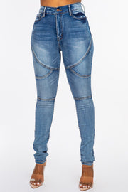 Seamed High Waisted Skinny Jeans