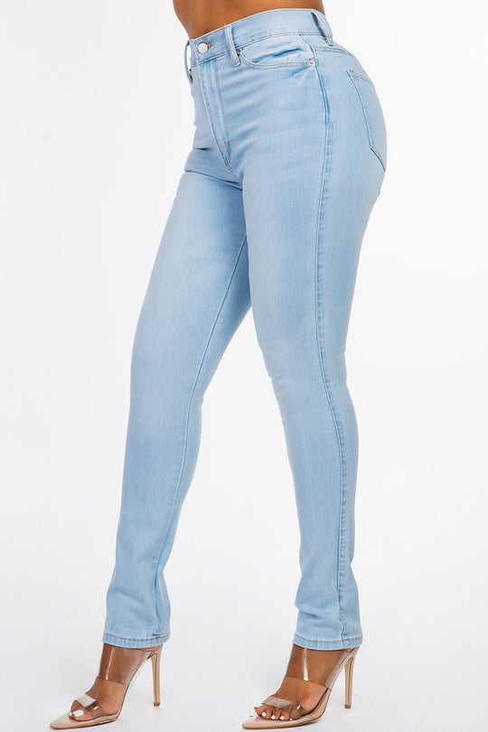 High Waisted Skinny Jeans Super Stretchy