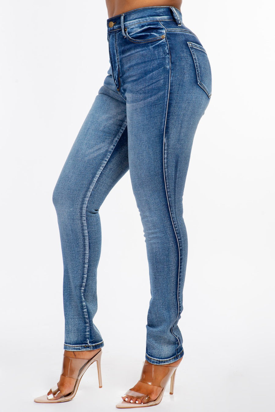 High Waisted Skinny Jeans Super Stretchy