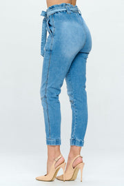 High Waist Ankle Jeans