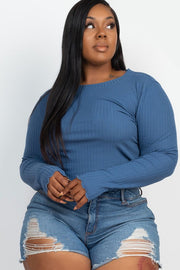 Plus Size Long Sleeve Mellow Top