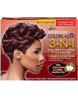 PINK Shortlooks Colorlaxer Relaxer Kit #Passion Red (1application)