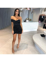 Princess Satin Inclined Shoulder Dresses