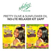 SOFN'FREE Pretty Olive & Sunflower Oil No-Lye Relaxer Kit 2App