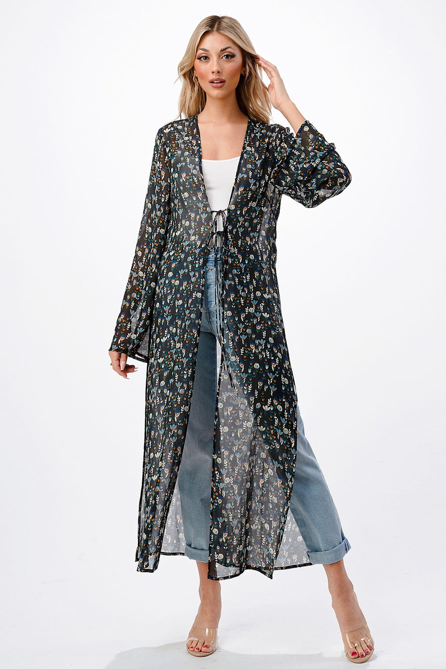 PRINTED LONG DUSTER