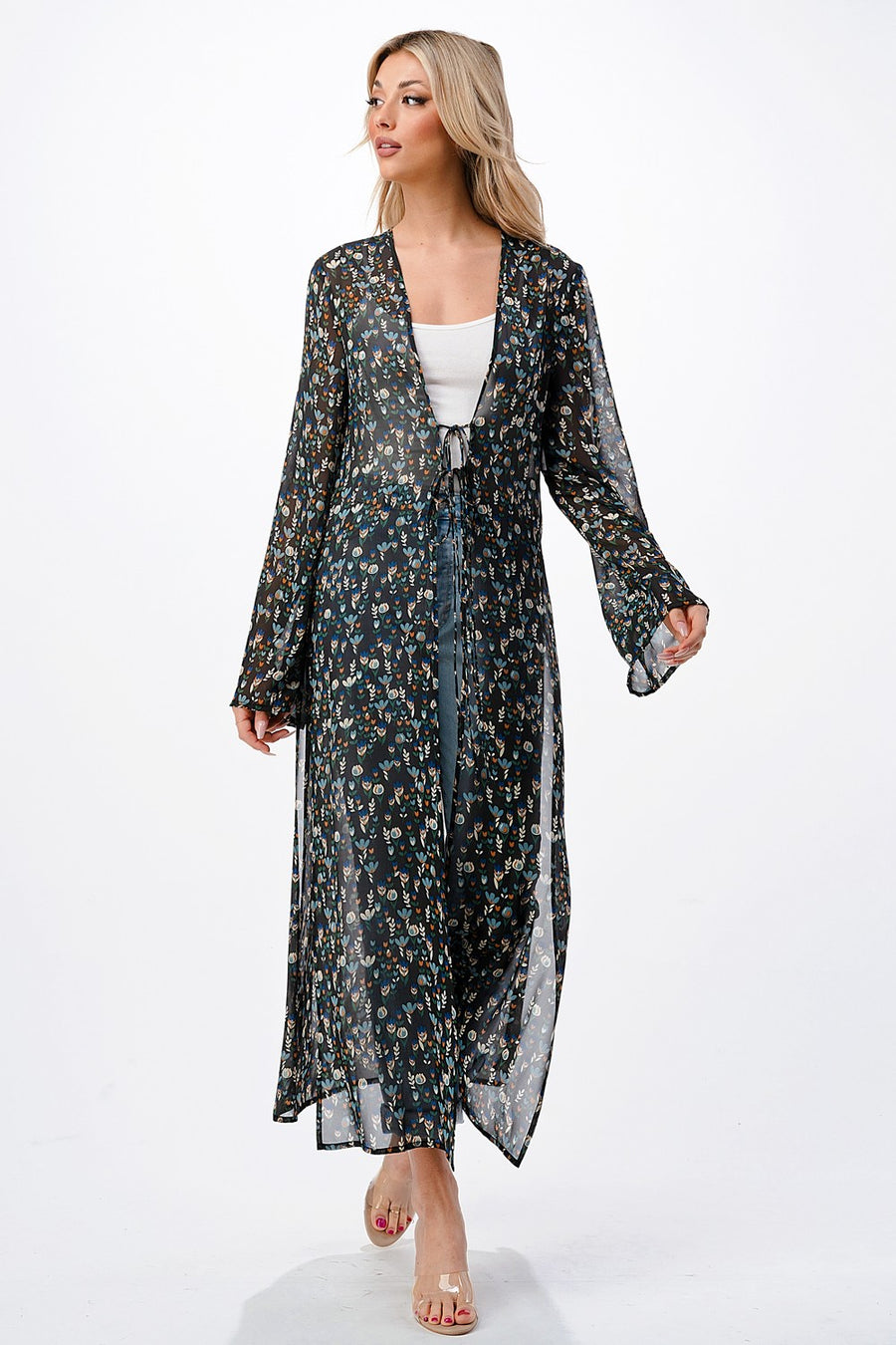 PRINTED LONG DUSTER